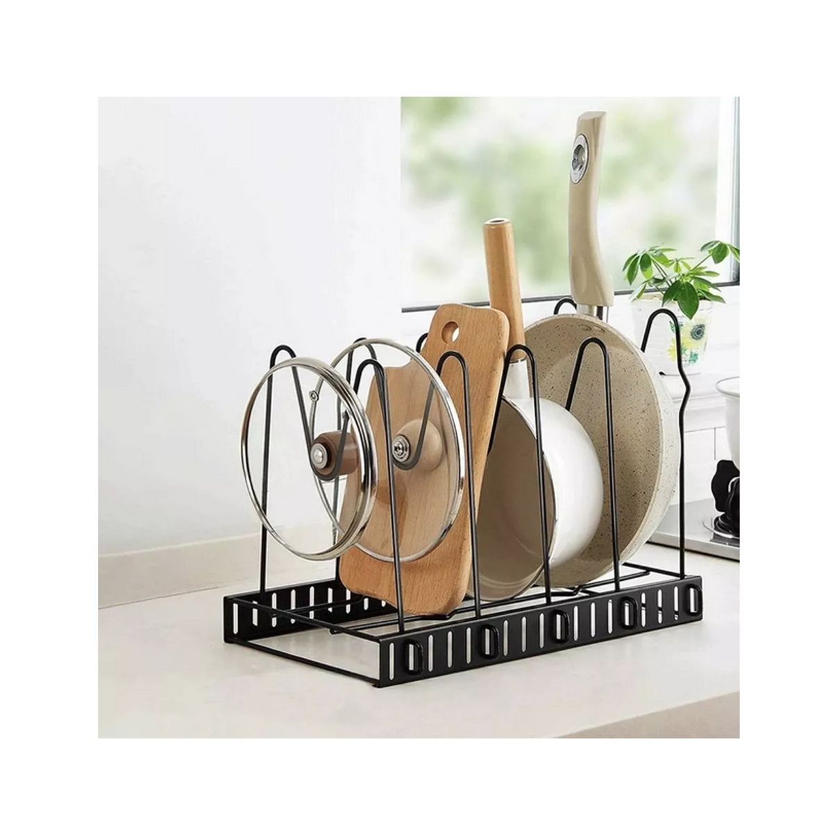 GENERICO - Organizador Estante Cocina Platos Ollas 5 Niveles