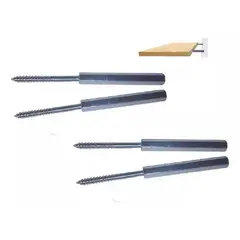 GENERICO - Soporte Oculto Repisa Flotante 7cm 4 Piezas Acero Galvanizado.