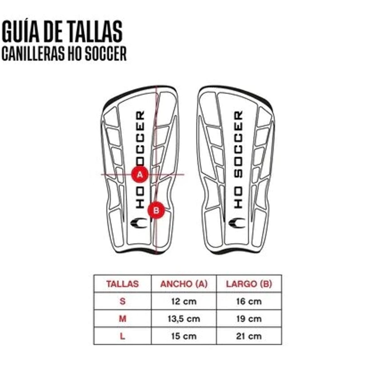 HO SOCCER - Canillera HO SOCCER Protek Negro Talla S