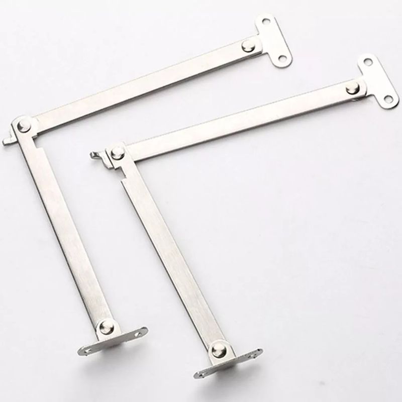 GENERICO - Brazo Bisagra Articulado Soporte Puerta 20cm 10 pares Iz.Y Der..