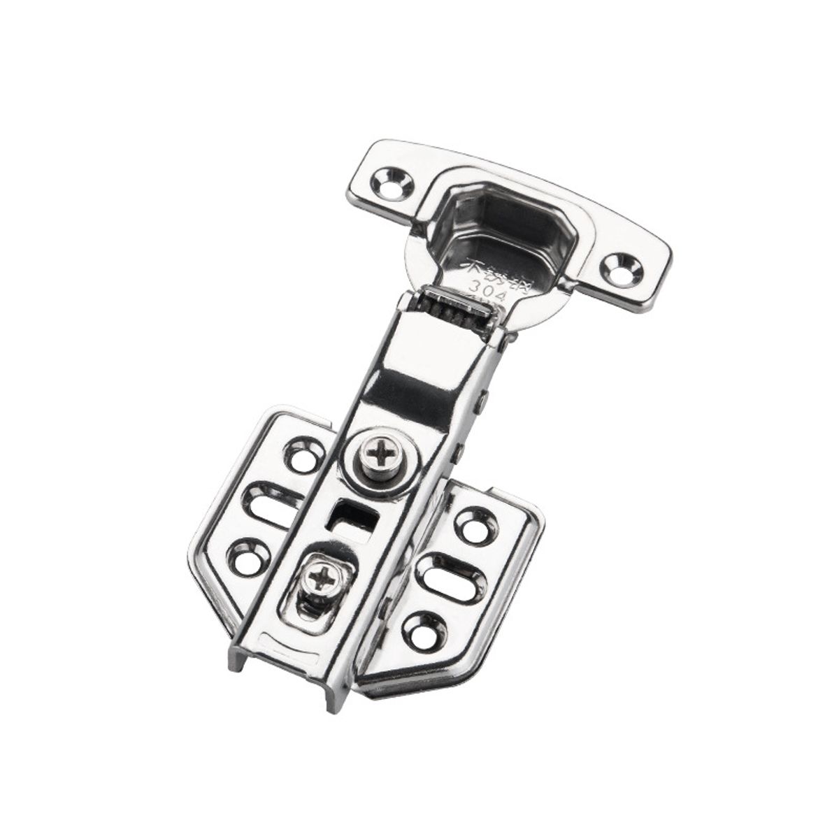 CRUSEC - Pack 10 Bisagras de Gabinete Cierre Suave con Amortiguador