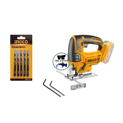 INGCO - Sierra Caladora Inalámbrica 20v + 5 Sierras Cjsli8501