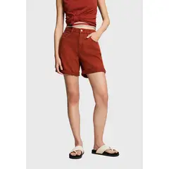 ESPRIT - Short De Mezclilla Con Dobles Mujer