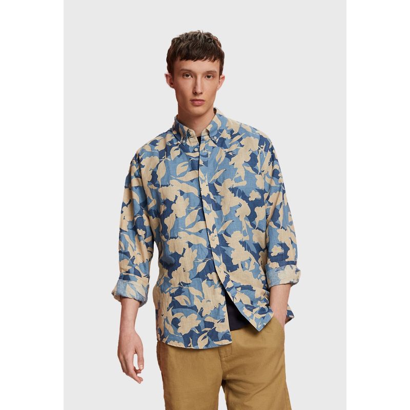 ESPRIT - Camisa Estampada Manga Larga Hombre Esprit ESPRIT