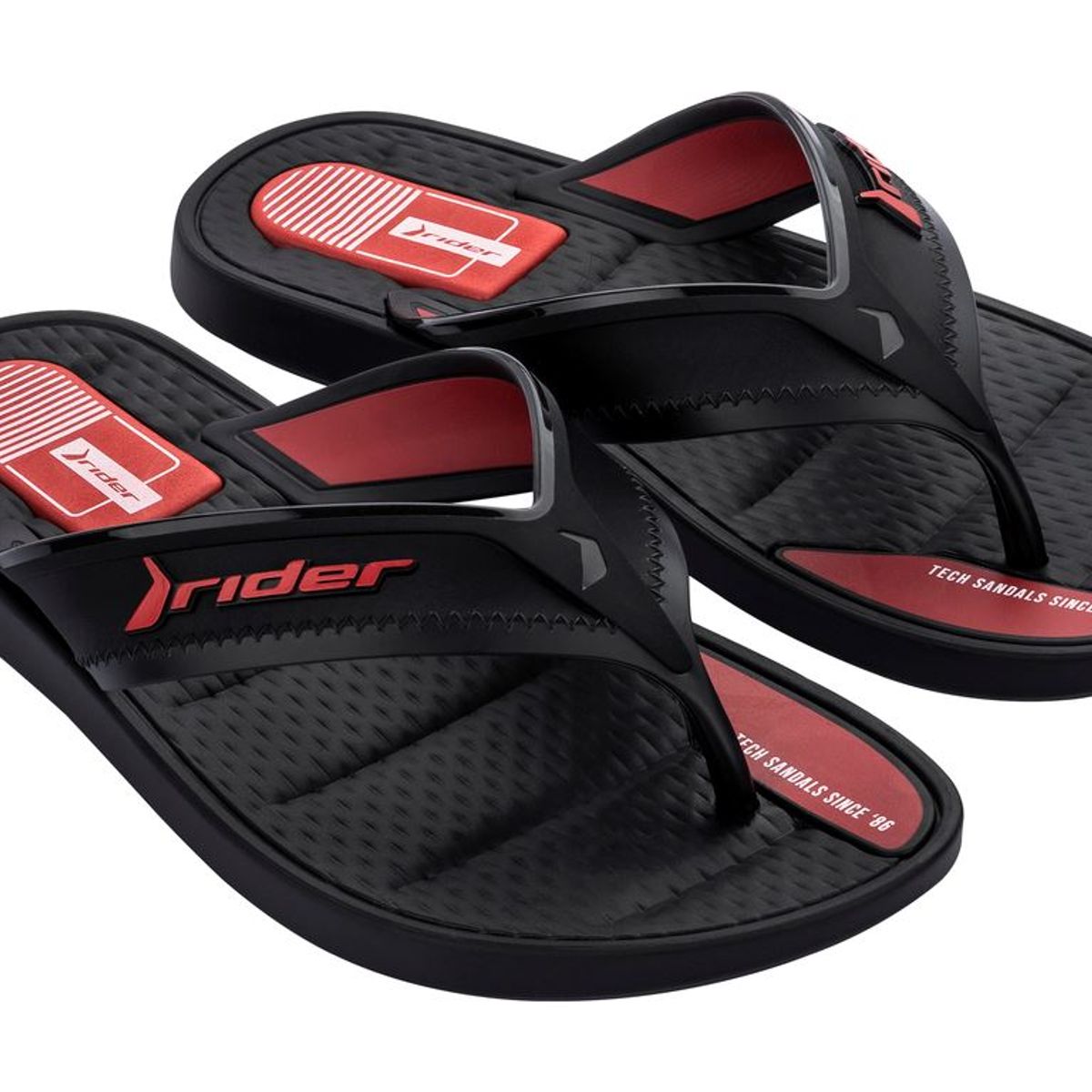 RIDER - Sandalia Hombre Negro Line Plus Rider