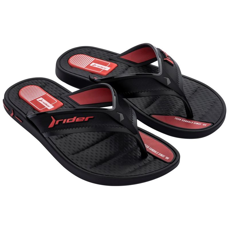 RIDER - Sandalia Hombre Negro Line Plus Rider