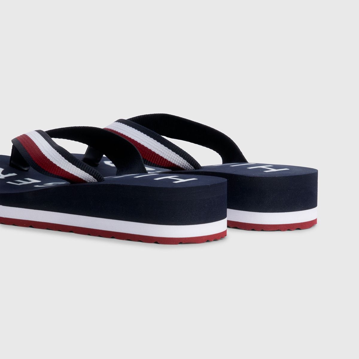 TOMMY HILFIGER - Sandalias Signature Corporate Azul Mujer