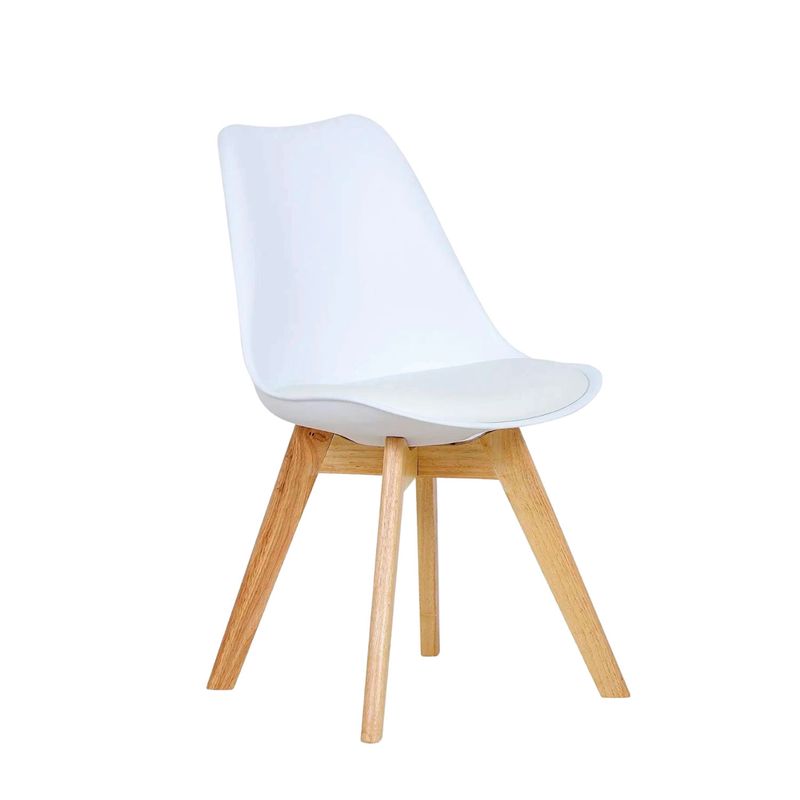 LUMAX - Silla Nordica Eames Tulip Blanca