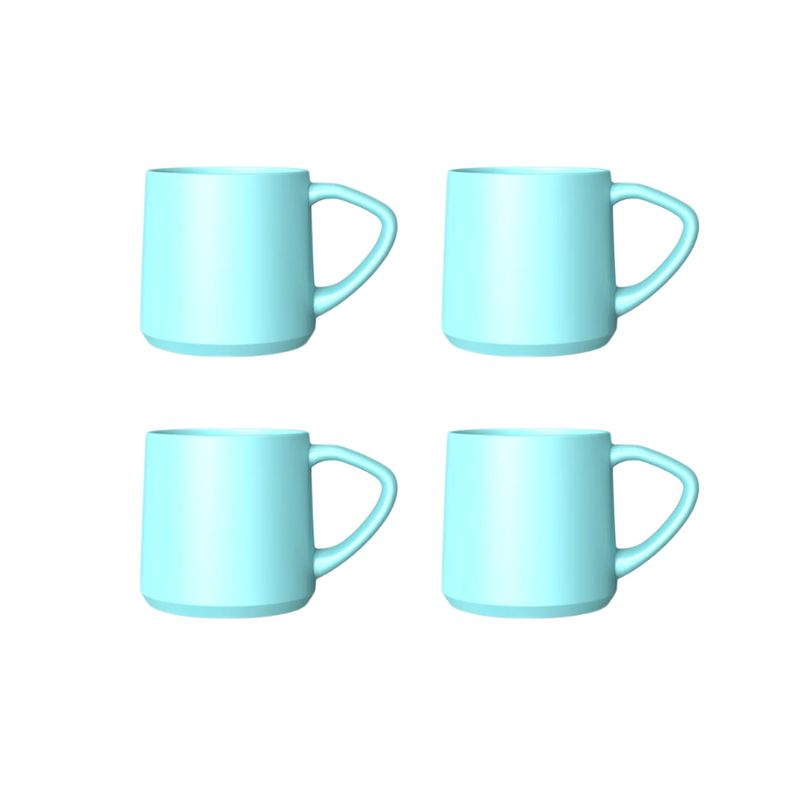 GENERICO - Pack 4 Tazas de Cerámica 90ml Calipso