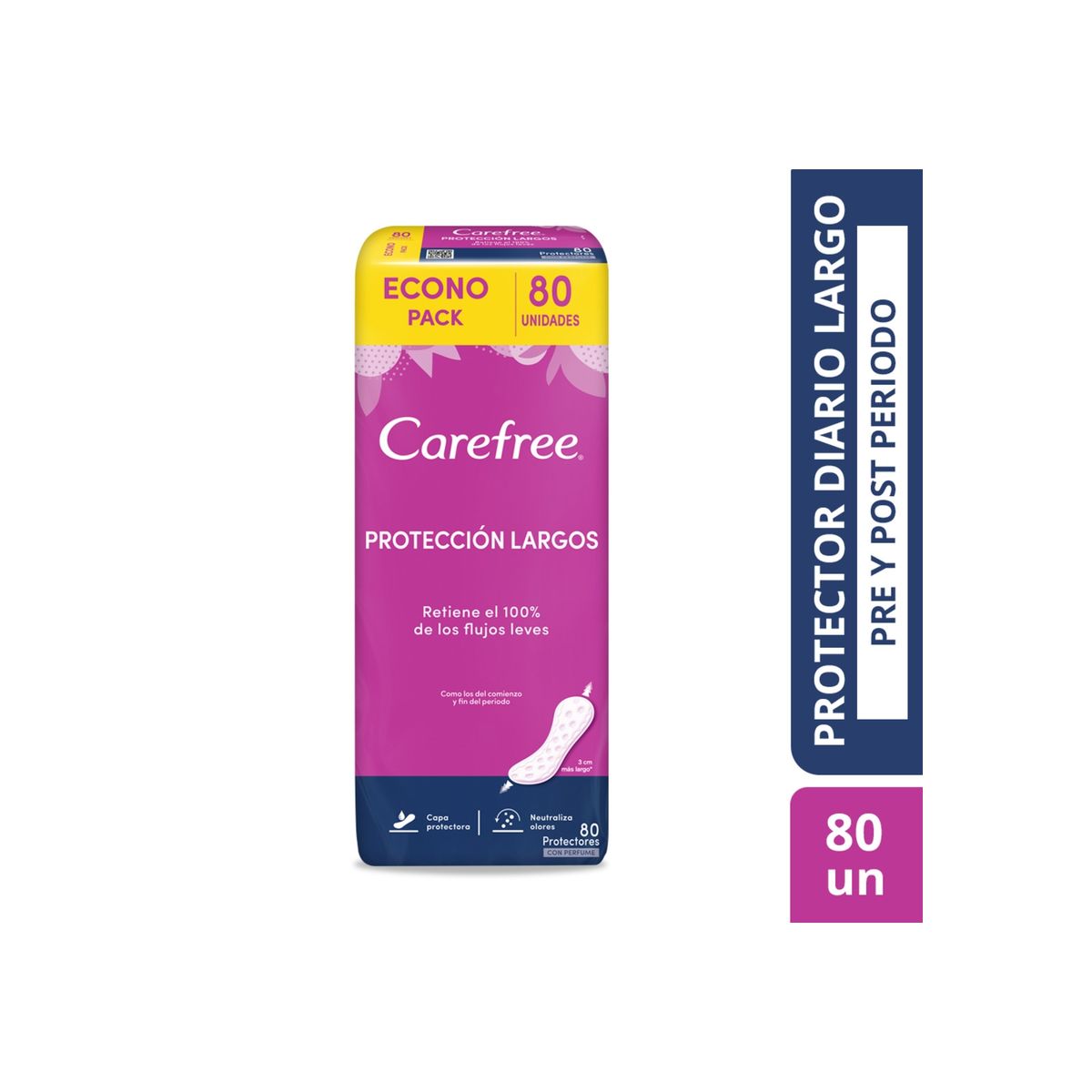 CAREFREE - Protectores CAREFREE® Protección Largos x80 unidades CAREFREE