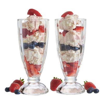 Imagen 2 del producto Set 6 Copas Postres Milkshake Vidrio 369 ML - Turquesa