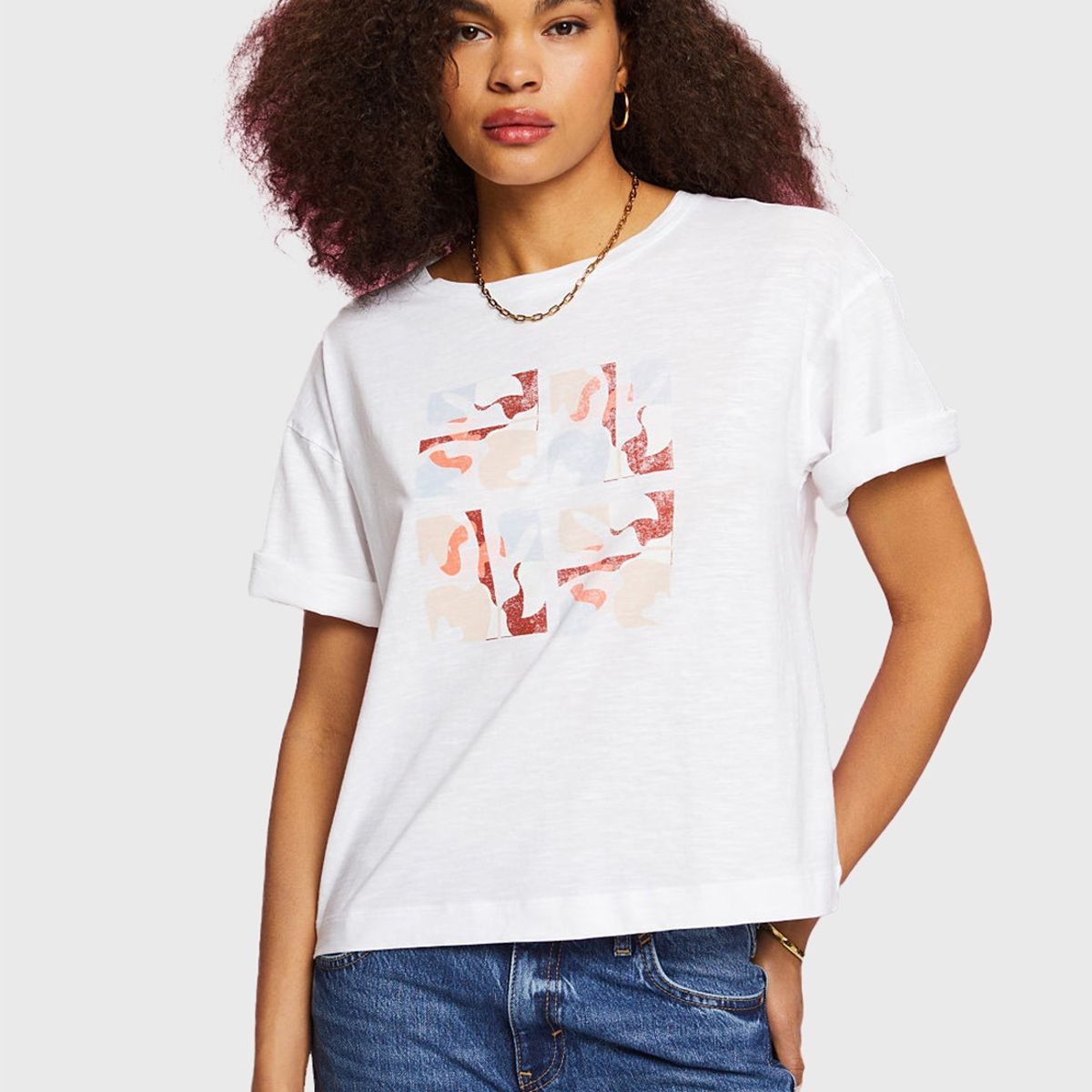 ESPRIT - Polera Con Estampado Frontal Mujer Esprit ESPRIT