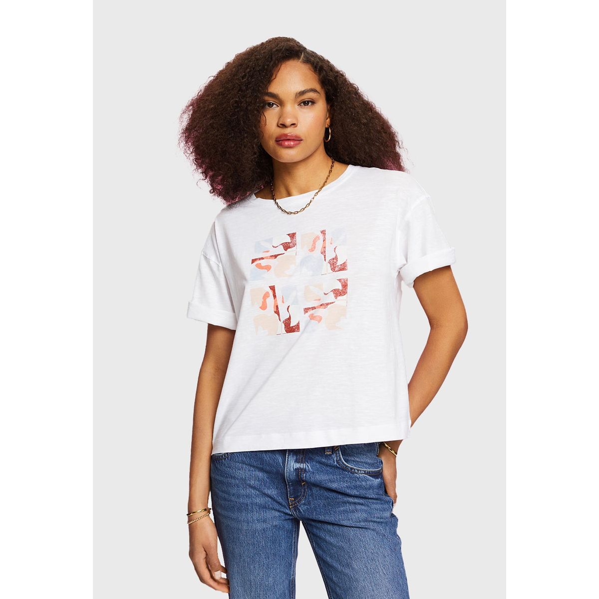 ESPRIT - Polera Con Estampado Frontal Mujer Esprit ESPRIT