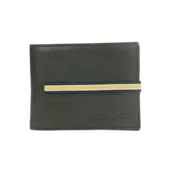 NATIONAL GEOGRAPHIC - BILLETERA CUERO NATGEO SUNSET NEGRO CELASTICO AMARILLO