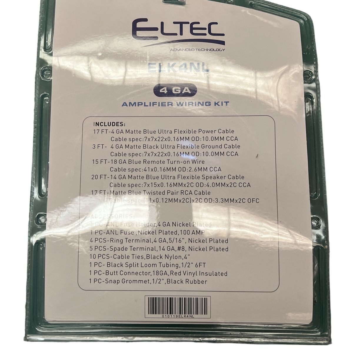 GENERICO - Kit De Cables Instalación Eltec De 4 Gauge Fusible 100Amp GENERICO