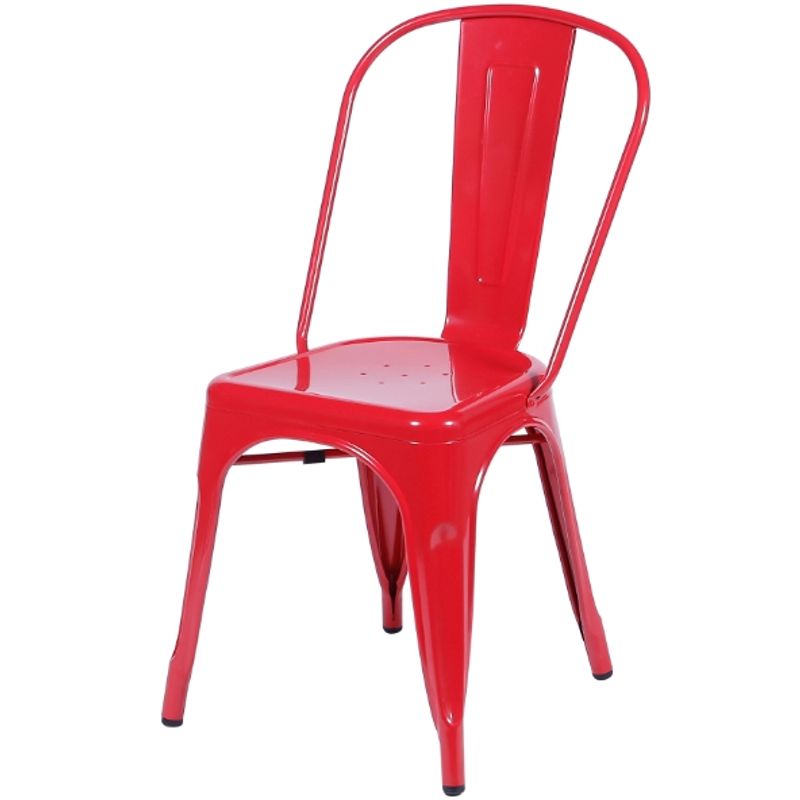 E CHAIRS BY MASLIAH - Silla Tolix Rojo Brillante X4