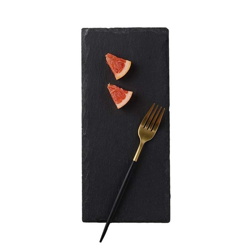 GENERICO - Plato Natural Plancha Piedra Emplatado Bandeja 30x10cm