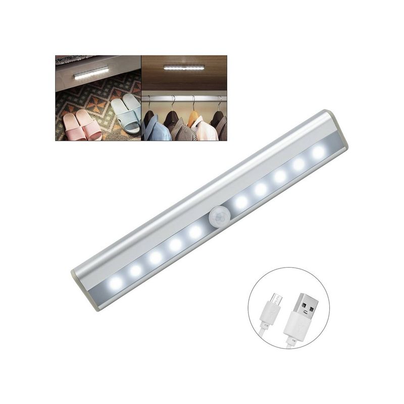 U BUY - Luz De Clóset Con Sensor De Lámpara De Armario   luz blanca