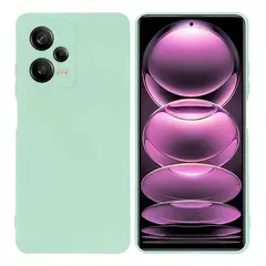 GENERICO - Carcasa Silicona Para Xiaomi Redmi Note 12 Pro 5g + Vidrio Menta