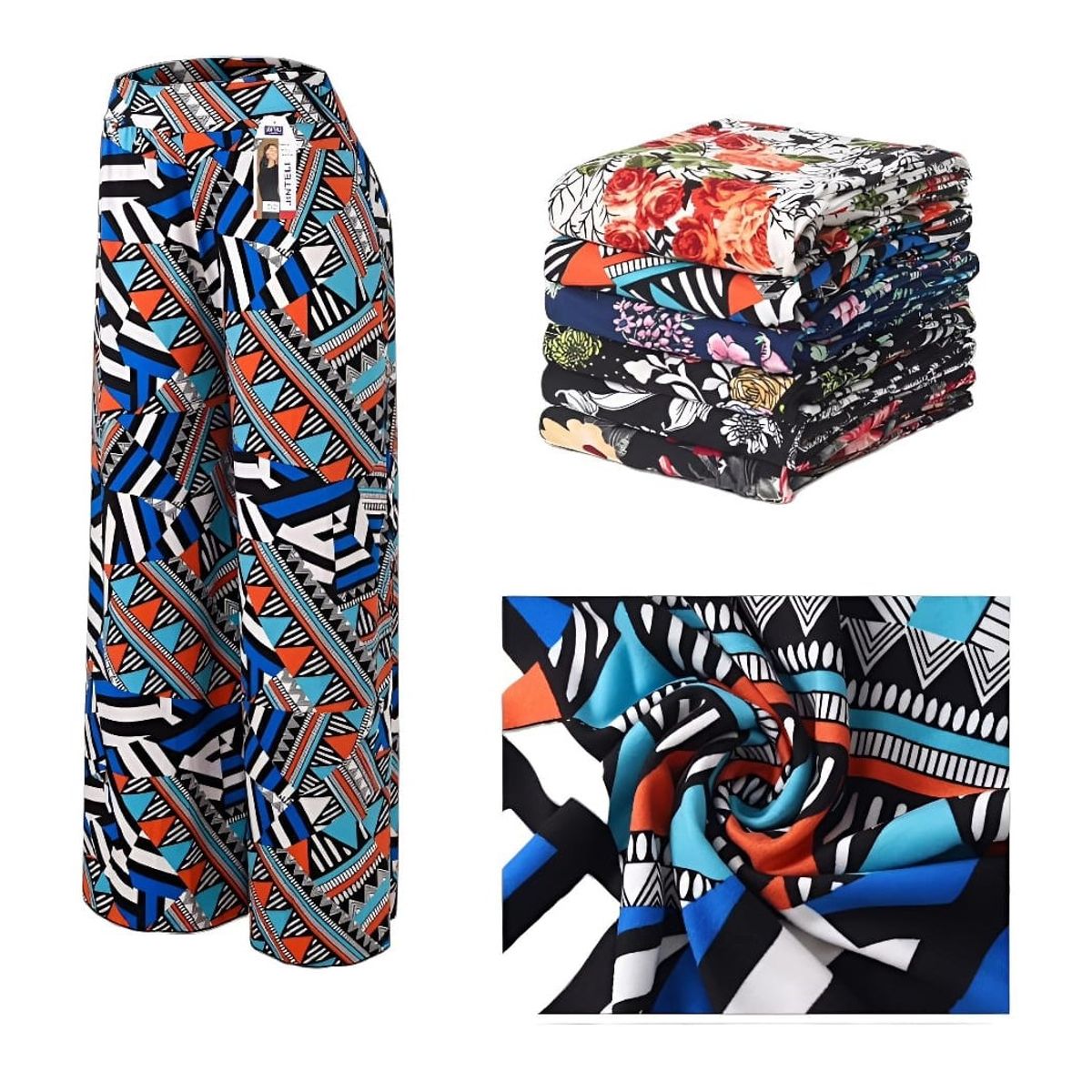 AGW - Pack 3 Pantalones Bambú Mujer Diseños Variados