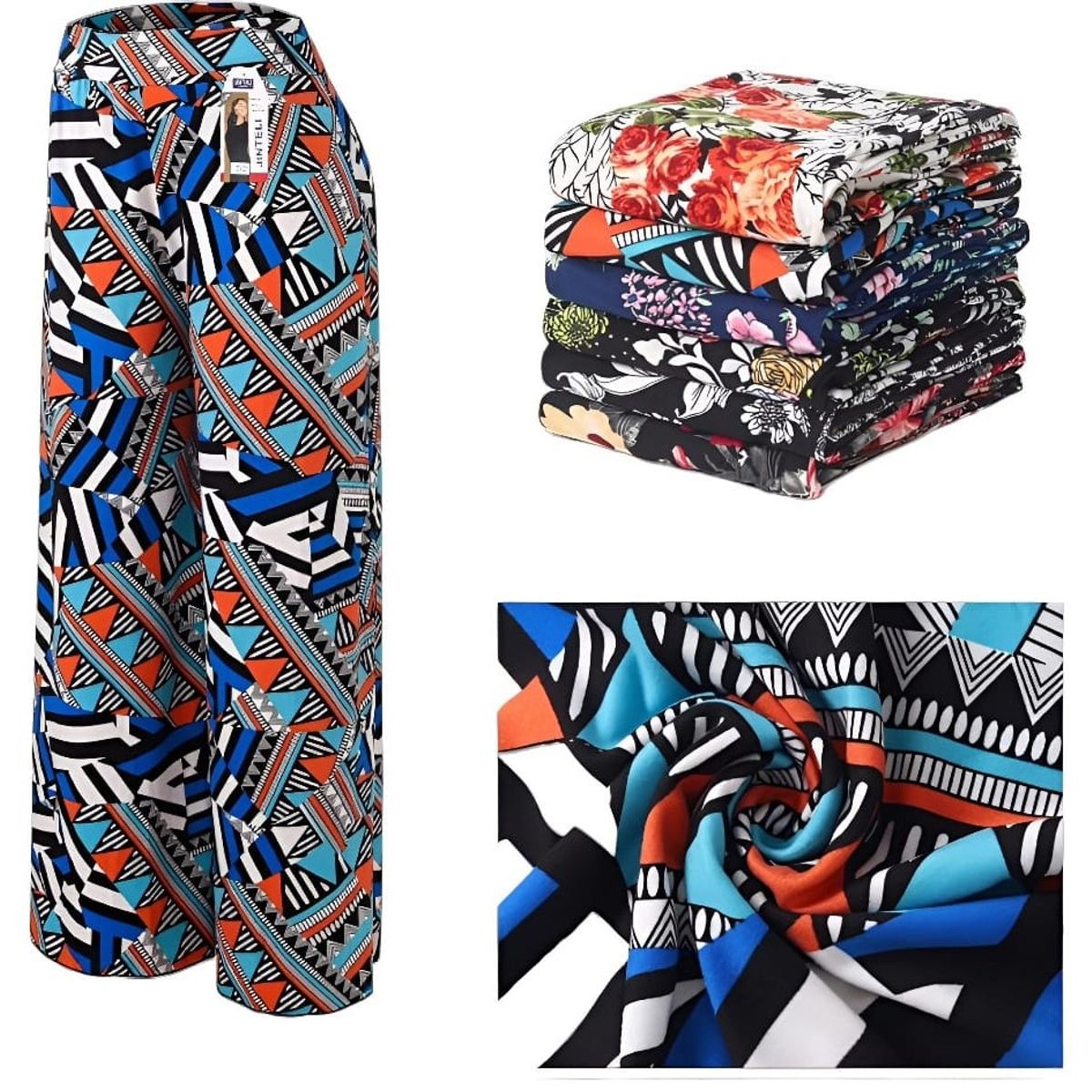 AGW - Pack 3 Pantalones Bambú Mujer Diseños Variados