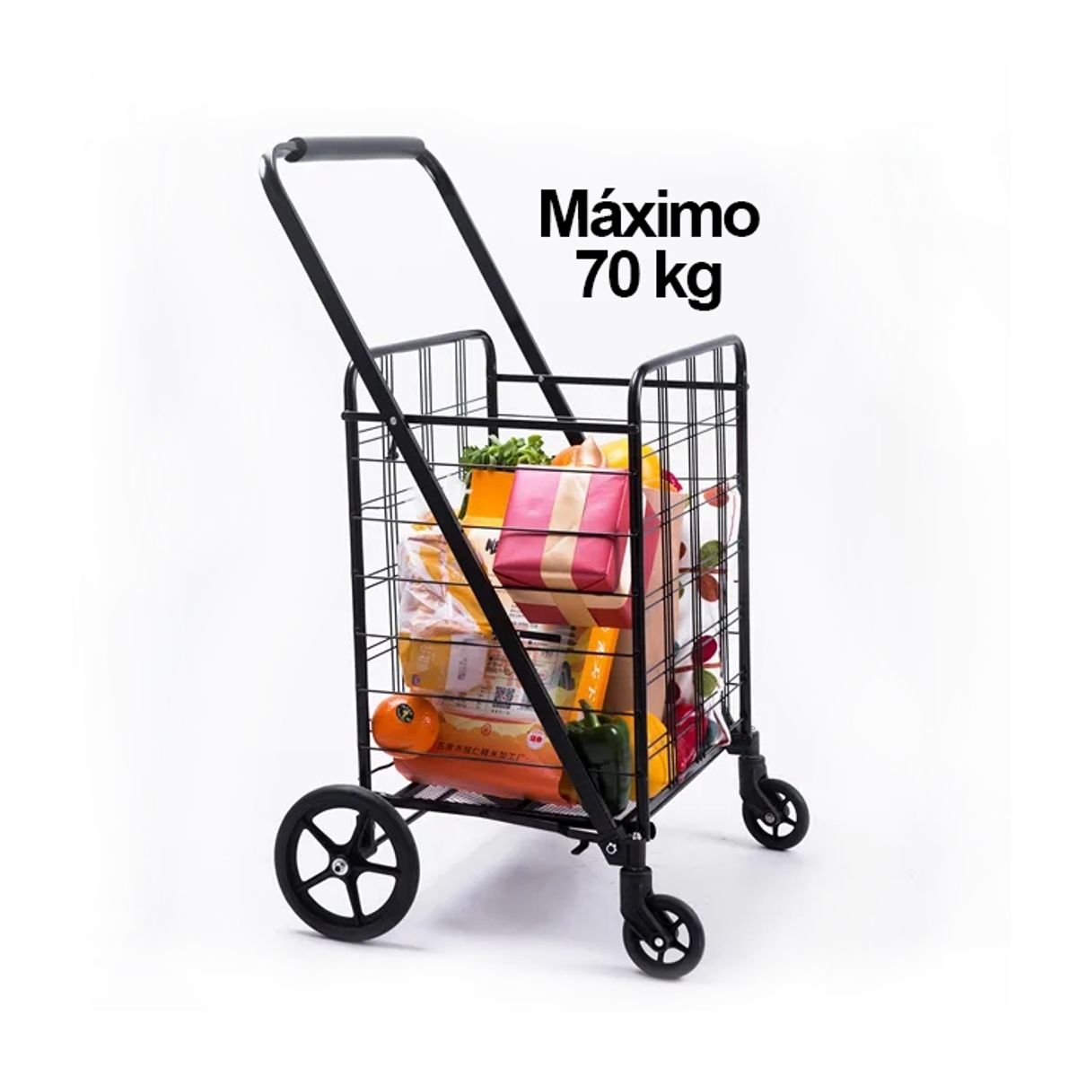 GENERICO - Carrito Para Compras Plegable Supermercado  Feria