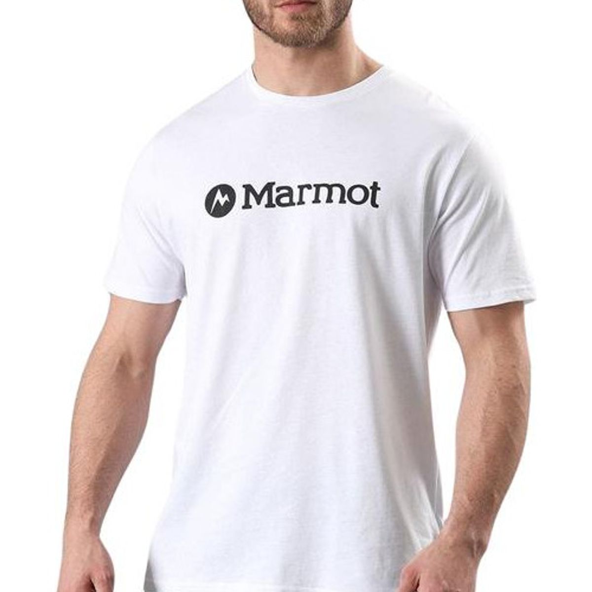 MARMOT - Polera Logo Tee Blanco MARMOT