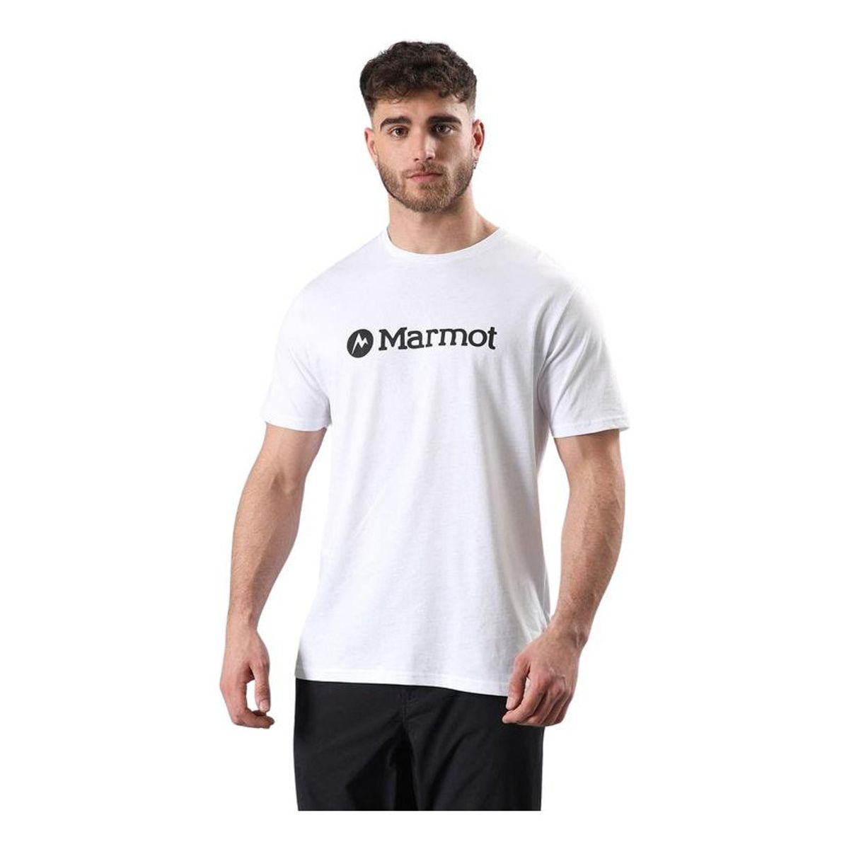 MARMOT - Polera Logo Tee Blanco MARMOT