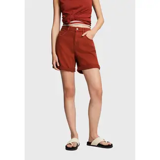 ESPRIT - Short De Mezclilla Con Dobles Mujer