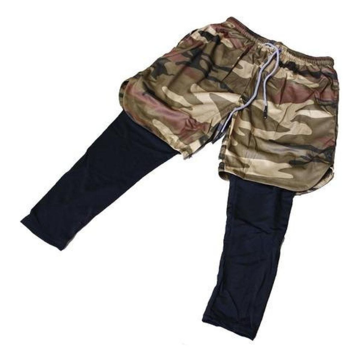 OEM - Short Gimnasio Hombre Con Calza Y Bolsillo Para Celular