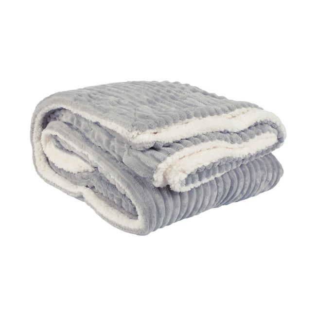 PALERMO - Frazada termica toscana color gris King