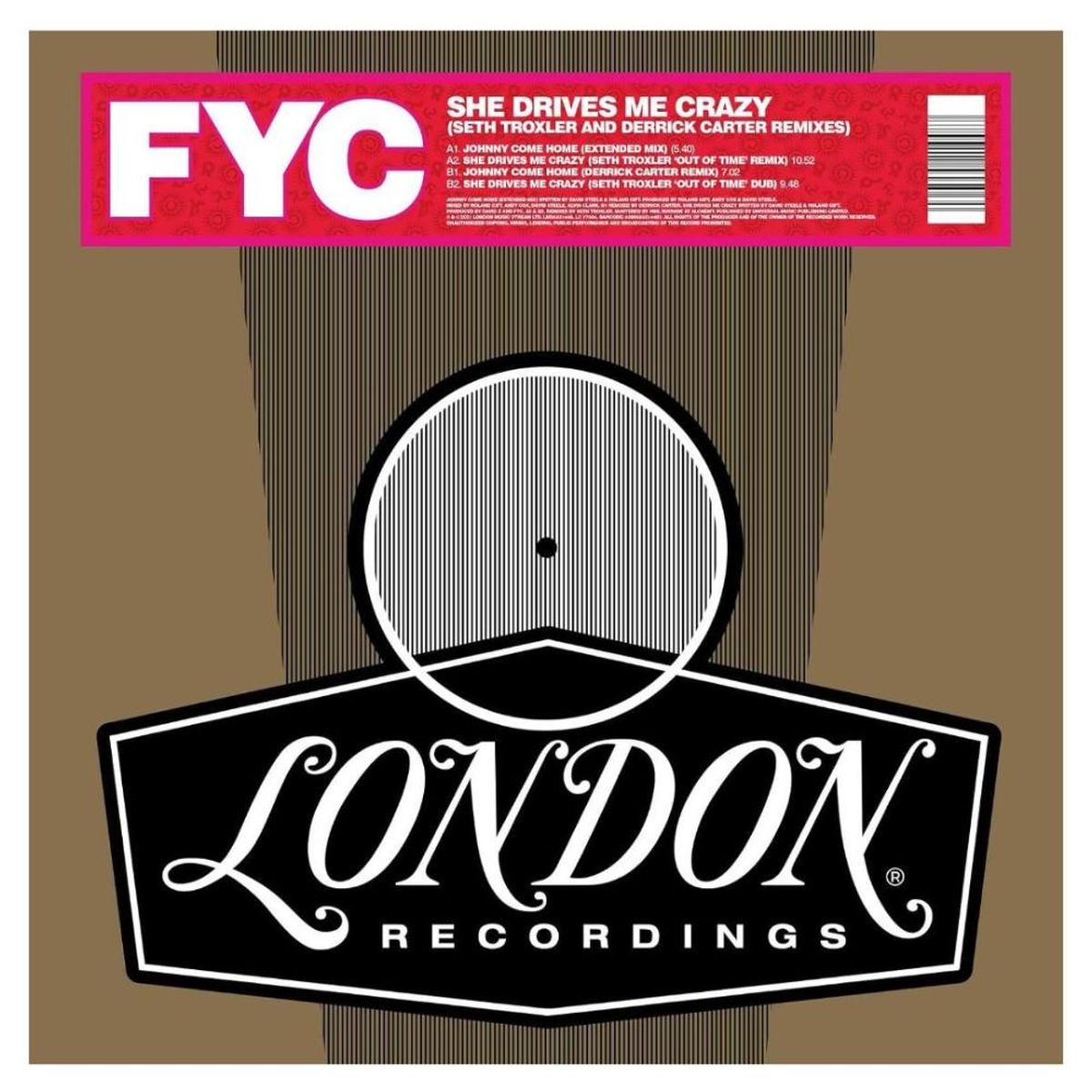 HITWAY MUSIC - FINE YOUNG CANNIBALS - SHE DRIVES ME CRAZY (PINK VINYL) - 12" MAXI SINGLE VINILO HITWAY MUSIC