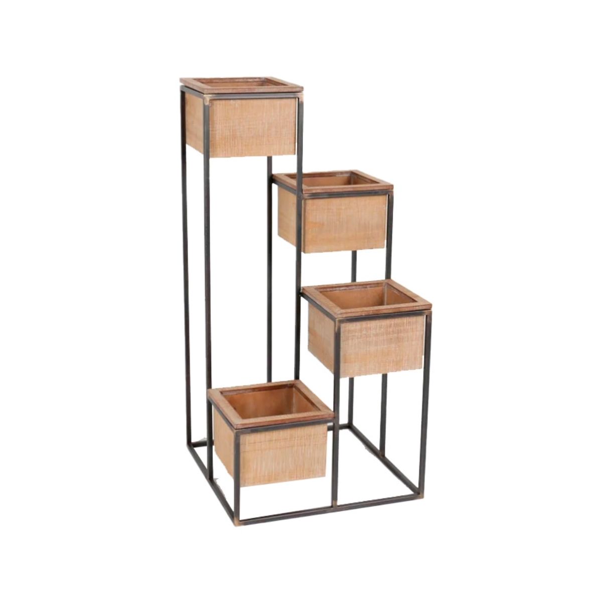 GENERICO - Macetero pedestal 33x33x71CM Bighouse