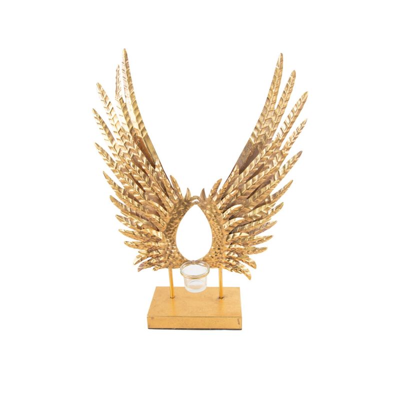 GENERICO - Figura decorativa alas Dorada 44x12x56CM Bighouse