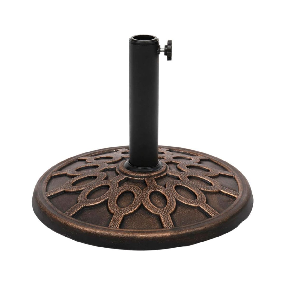 GENERICO - Base Paragua Quitasol redonda Negro hierro 8KG Bighouse