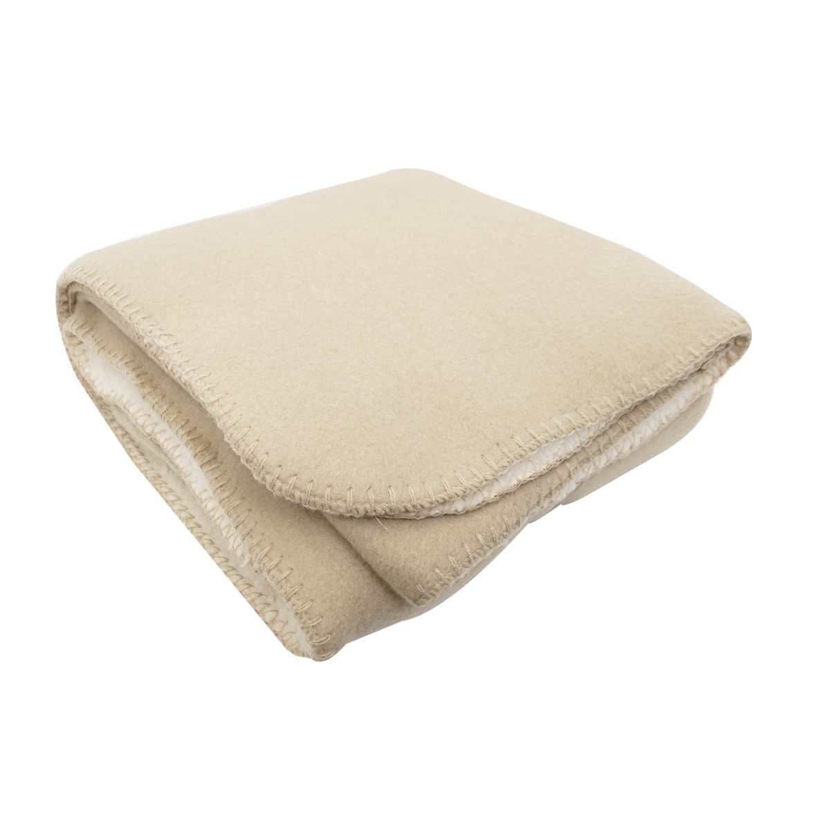 PALERMO - Manta novara color camel