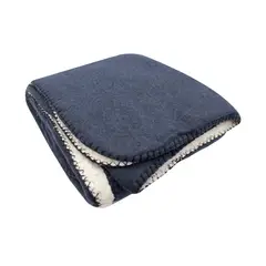 PALERMO - Manta novara color navy