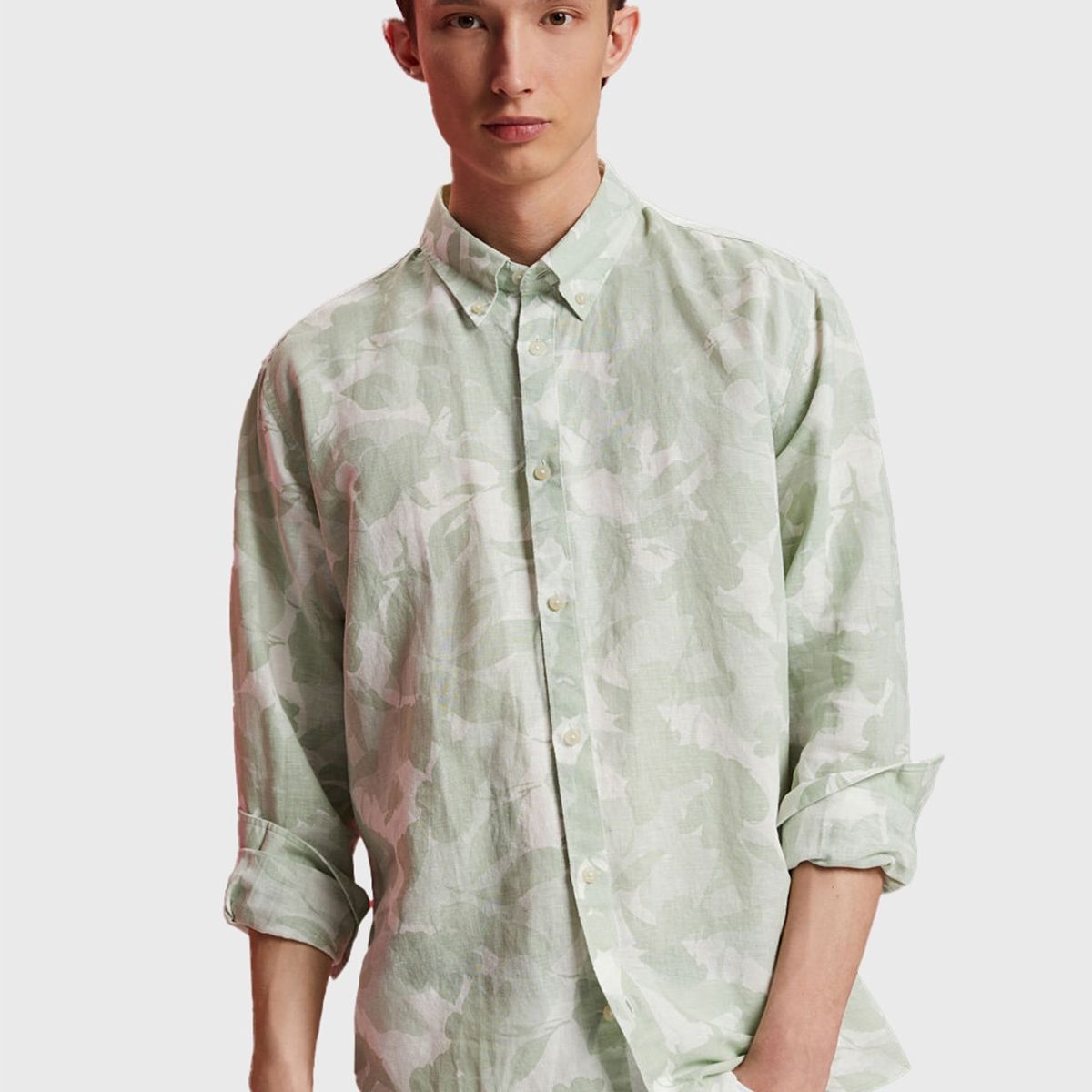 ESPRIT - Camisa Estampada Manga Larga Hombre Esprit ESPRIT