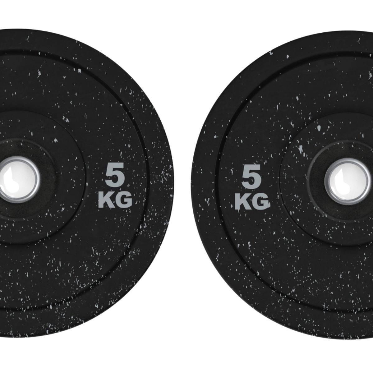 GENERICO - Par de discos olímpicos bumpers CRUMB de 5 kg (Total 10 kg)