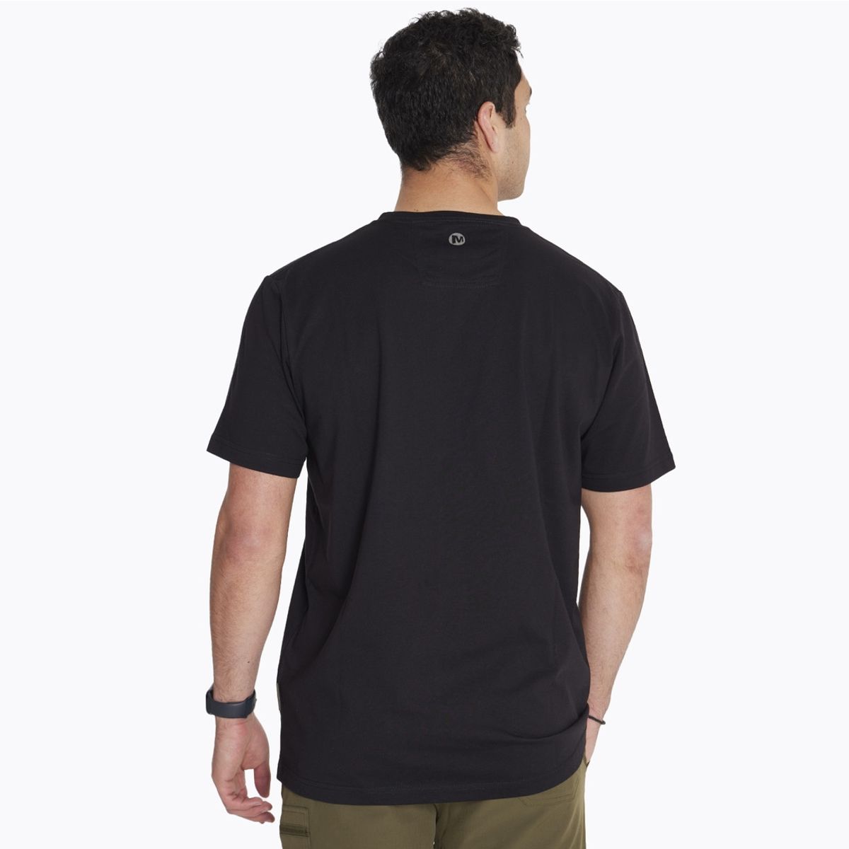 MERRELL - Polera M/C Logo Shirt Negro Hombre MERRELL