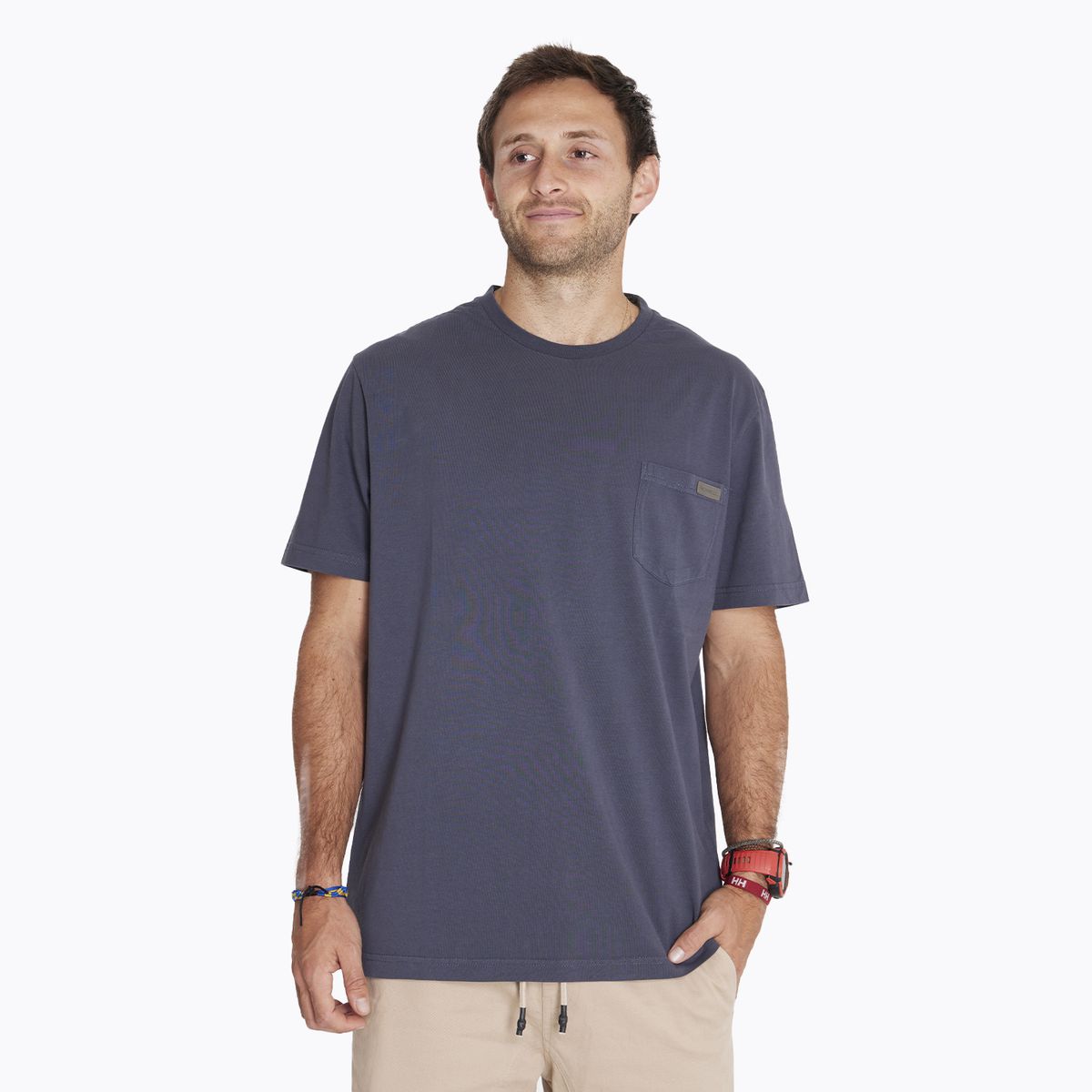 MERRELL - Polera M/C T-Shirt Short Sleeve Azul Hombre MERRELL