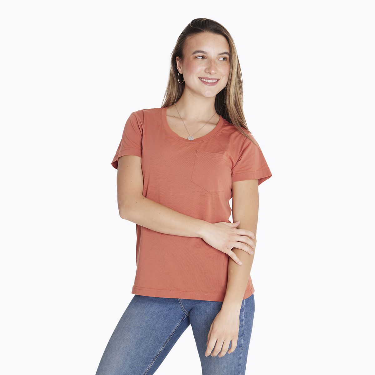 MERRELL - Polera M/C Tshirt Short Sleeve Naranja Mujer MERRELL