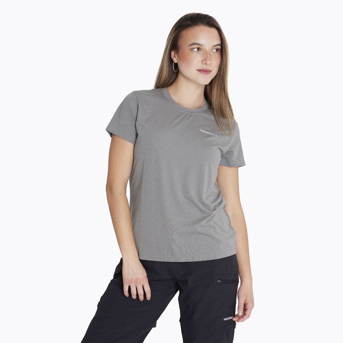 MERRELL - Polera M/C W Sport Tee Negro Mujer MERRELL