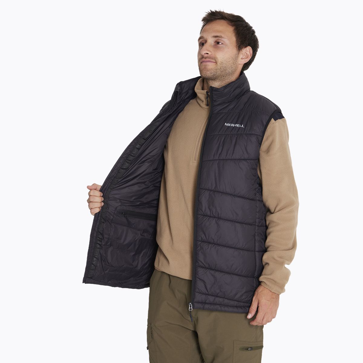 MERRELL - Parka Vest Parka Negro Hombre MERRELL