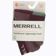 MERRELL - Calcetin Outdoor Trail Runner Lt No S Morado Unisex