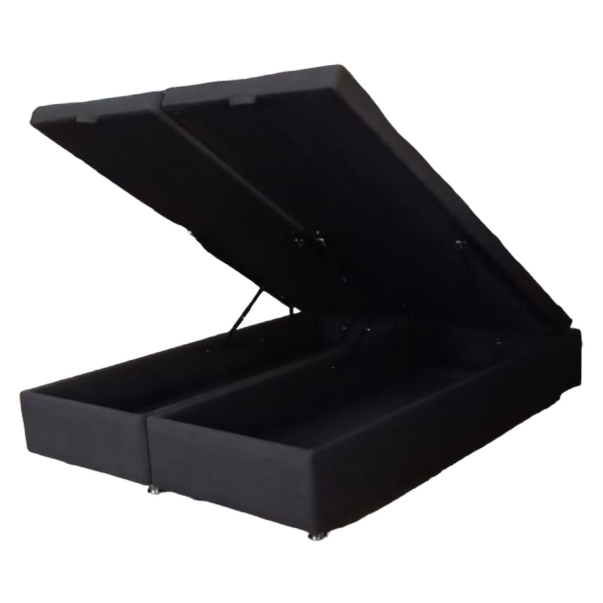 MUEBLERIA LATINA - CAMA 2M ABATIBLE BAUL FUNCIONAL LINO MARENGO 2 PLAZAS DIVIDIDA