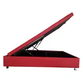 MUEBLERIA LATINA - CAMA 19M BAUL FUNCIONAL LINO BURDEO FULL