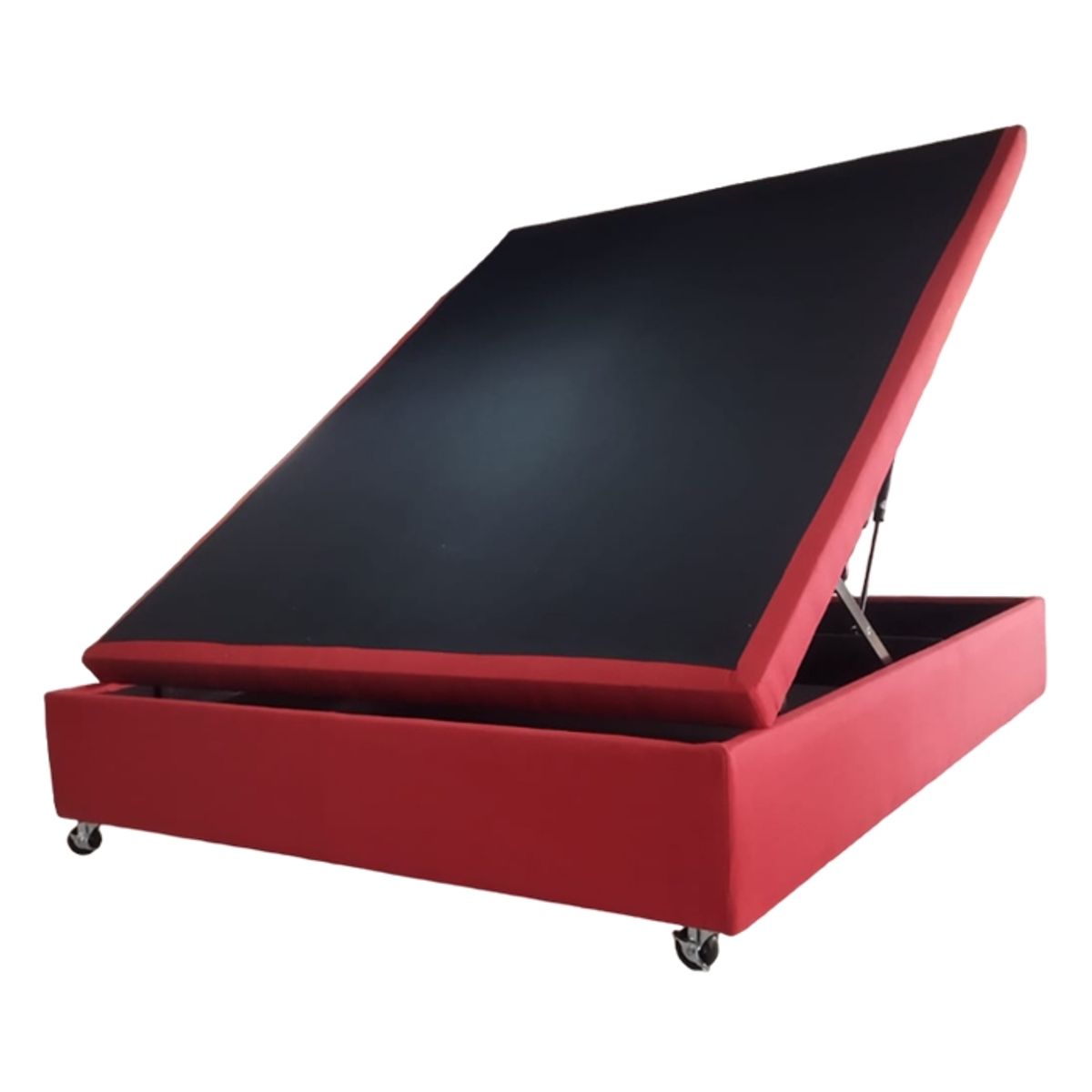 MUEBLERIA LATINA - CAMA 19M BAUL FUNCIONAL LINO BURDEO FULL.-