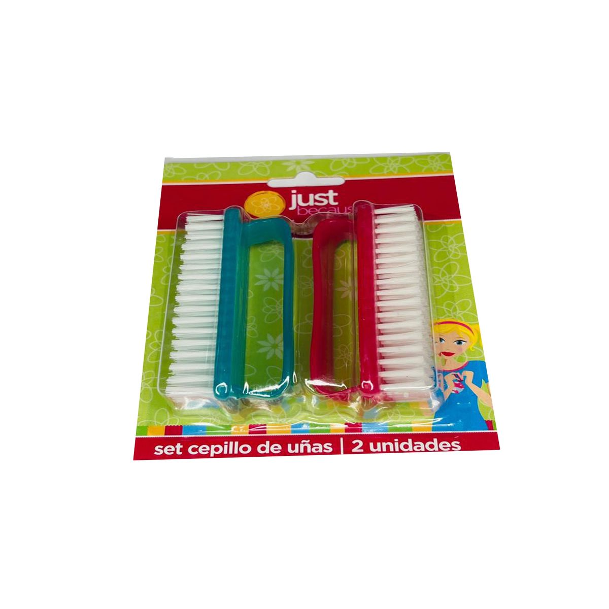 GENERICO - Pack Cepillo De Limpieza Para Uñas  2 Unidades Nuevo