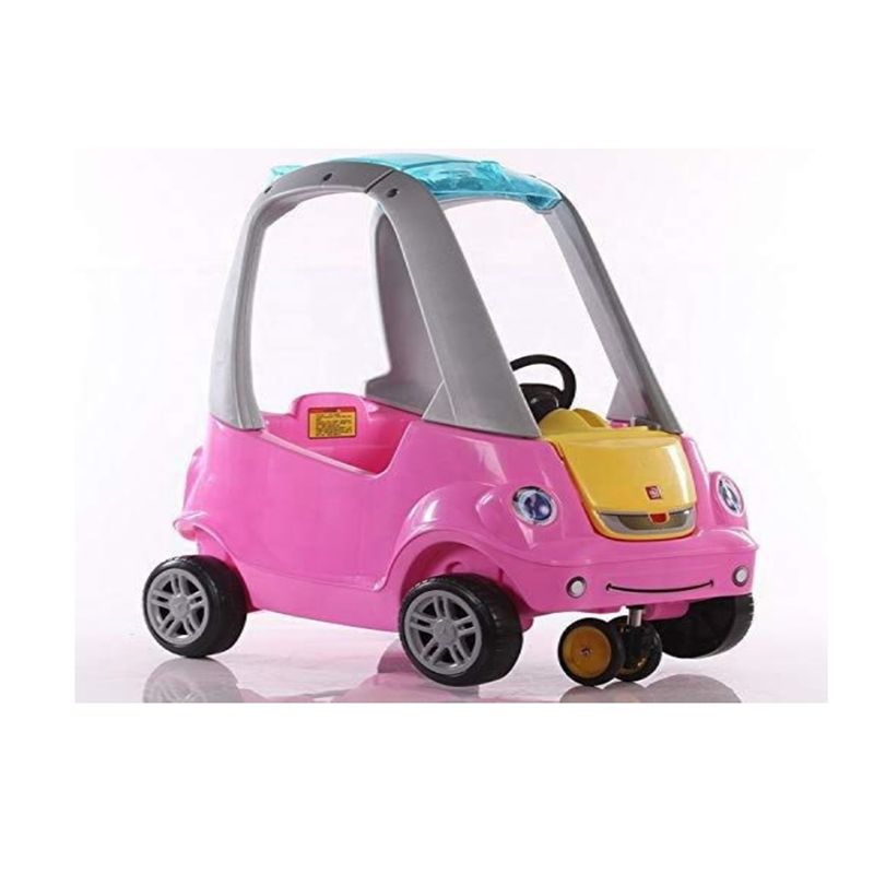 GENERICO - AUTO ANDADOR COCHE DE PASEO PARA NIÑOS ROSADO.